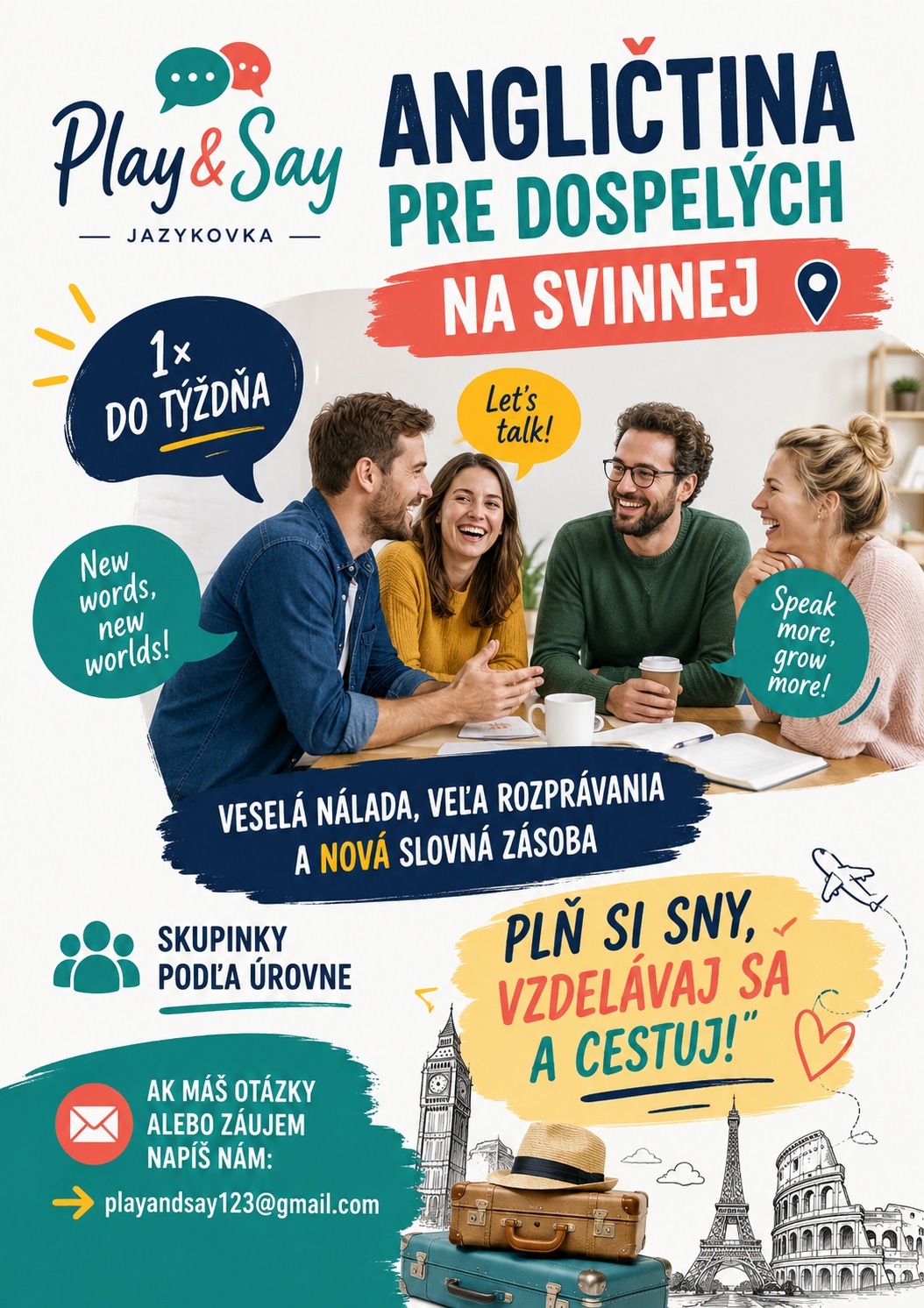 Angličtina pre dospelých vo Svinnej